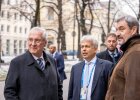 14. Februar 2025: Die 61. Münchner Sicherheitskonferenz beginnt. Ministerpräsident Dr. Markus Söder und Innenminister Joachim Herrmann bei der Eröffnung durch Bundespräsident Frank-Walter Steinmeier.