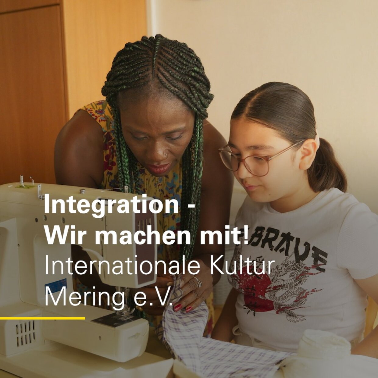 Grafik: Integration - Wir machen mit! Internationale Kultur Mering e.V.