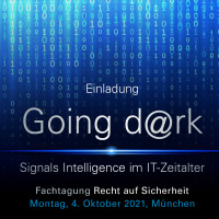 Key Visual Fachtagung "Going dark – Signal Intelligence im IT-Zeitalter"