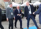 Bundespräsident Frank-Walter Steinmeier auf dem Weg zur 56. Münchner Sicherheitskonferenz.