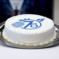 Kuchen mit Logo "75 Jahre BLKA"