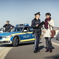 Polizei in Bürgergespräch