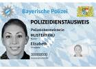 Polizeidienstausweis Frau Vorderseite
