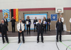 Bayerns Innen- und Sportminister Joachim Herrmann ehrt 45 erfolgreiche Sportlerinnen und Sportler der Bayerischen Polizei für ausgezeichnete Leistungen.