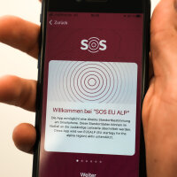 Bild von Smartphone-App SOS EU ALP
